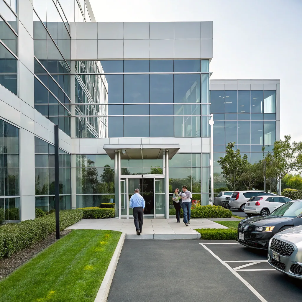 Modern office building exuding professionalism